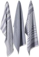 🧽 dii terry collection kitchen dishtowel set, 18x28, assorted french blue, 3 pieces logo