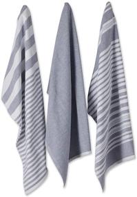 img 4 attached to 🧽 DII Terry Collection Kitchen Dishtowel Set, 18x28, Assorted French Blue, 3 Pieces