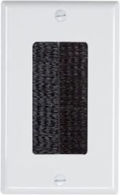img 1 attached to Enhancing Convenience and Aesthetics with Leviton 41075-DBE Decora Brush Passthrough in Sleek Black