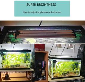 img 2 attached to 🐠 Lominie LED Aquarium Light: Dimmable, High Output Fish Lamp for Freshwater Planted Tanks - Perfect for Refugium Algae Fish Tanks with Hang Kits