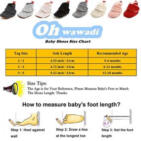 img 2 attached to Infant Baby Slippers Girls Boys Booties Warm Socks Shoes Newborn Crib Footwear Prewalkers