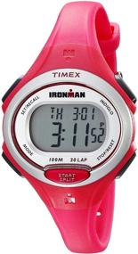 img 3 attached to ⌚ Timex Women's Ironman Essential 30 Pink Resin Strap Watch (Model TW5K903009J)