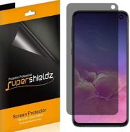 🔒 (set of 2) supershieldz privacy anti spy screen protector shield for samsung galaxy s10e - specifically for galaxy s10e, not compatible with galaxy s10 logo