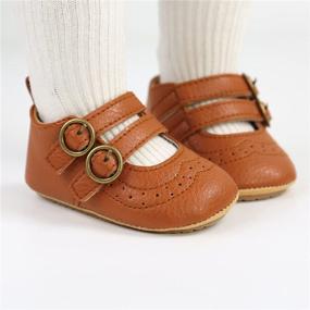 img 3 attached to 👟 LAFEGEN Leather Infant Toddler Walker Girls' Shoes: Stylish and Comfortable Flats!