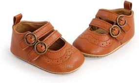 img 1 attached to 👟 LAFEGEN Leather Infant Toddler Walker Girls' Shoes: Stylish and Comfortable Flats!