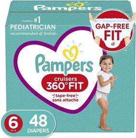 img 4 attached to 👶 Pampers Pull On Cruisers 360° Fit Diapers Size 6, 48 Count - Premium Stretchy Waistband, Super Pack