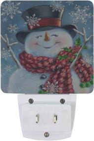 img 1 attached to 🎄 Vdsrup Winter Snowflakes Snowman Night Light Set: Festive Christmas Holly Berry LED Nightlights with Auto Dusk-to-Dawn Sensor - Ideal for Bedroom, Bathroom, Kitchen, Hallway, and Stairs