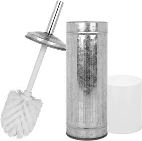 img 3 attached to 🚽 Enhance Your Country Bathroom with the Autumn Alley Galvanized Toilet Brush and Holder Set