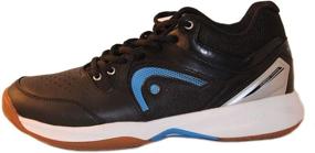 img 3 attached to 🎾 High-Performance Men's Sonic 2000 MID Racquetball/Squash Indoor Court Shoes (Non-Marking) in Black/Blue & White/Blue Colors