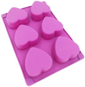 img 2 attached to ❤️ Versatile 6-Cavity Heart Soap Mold: A Must-Have for DIY Soap and Baking Enthusiasts