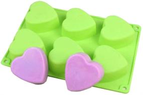 img 3 attached to ❤️ Versatile 6-Cavity Heart Soap Mold: A Must-Have for DIY Soap and Baking Enthusiasts