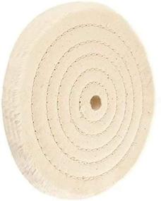 img 3 attached to 🪒 High-quality 6" Sewn Cotton Power Buffing Polishing Wheel with 1/2" Arbor Hole