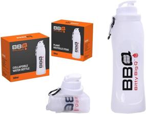 img 2 attached to 🍼 2-Pack Bitty Big Q 500ml Silicone Collapsible Water Bottles