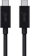 высокоскоростной кабель для зарядки belkin 100w usb-c ⚡ to usb-c - длина 3,3 фута/1 метр. логотип