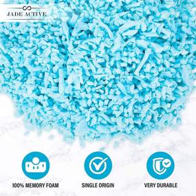 img 2 attached to 🐶 Premium 5 Pound Shredded Memory Foam Bean Bag Filler – Soft and Easy Stuffing for Dog Beds or Couch Cushions