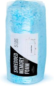 img 4 attached to 🐶 Premium 5 Pound Shredded Memory Foam Bean Bag Filler – Soft and Easy Stuffing for Dog Beds or Couch Cushions