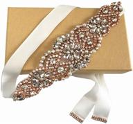 💎 sparkling silver blush belt accessories: ziumudy's handmade crystal rhinestone women's must-have logo