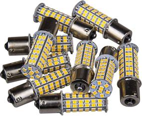 img 4 attached to BA15S 1156 80 SMD Latest 2835 LED 1141 1003 Interior Light Bulbs Turn Signal Backup Reverse (10-Packs