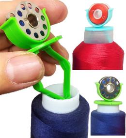 img 1 attached to 🧵 PeavyTailor 20 pcs/Pack Sewing Bobbin Small Clips: Color Thread Clips Holder Tool - Essential Sewing Accessory