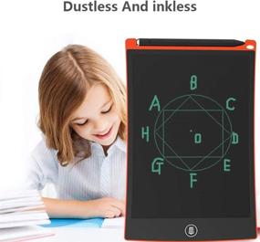 img 2 attached to 📝 Red LCD Writing Tablet, 8.5-Inch Electronic Doodle Board & Drawing Tablet, Handwriting Paper Tablet for Kids and Adults at Home, School, and Office - Perfect Gift