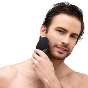 img 1 attached to 🚿 FOREO Luna 3 Men App-connected Smart Facial Cleansing Tool for Skin and Beard, Black, Complete 5-Piece Set