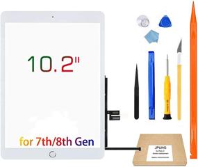 img 4 attached to 📱 JPUNG Touch Screen Replacement for iPad 7th/8th Generation 10.2" – A2197, A2198, A2200, A2270, A2428, A2429, A2430 with Home Button & Tool Repair Kit