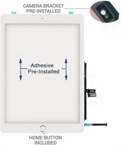 img 2 attached to 📱 JPUNG Touch Screen Replacement for iPad 7th/8th Generation 10.2" – A2197, A2198, A2200, A2270, A2428, A2429, A2430 with Home Button & Tool Repair Kit