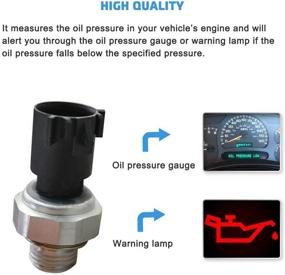 img 3 attached to 🚗 Compatible Oil Pressure Sensor Switch Sending Unit for Chevy Silverado, Suburban, Tahoe, GMC Sierra, Yukon, Impala, Pontiac G8 - GM Equipment PS690, PS508, PS711 - 12673134, 213-4411, 12596951, 12621234