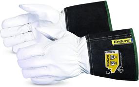img 4 attached to 🧤 High-Quality 370GFKLL TIG Welding Glove with Kevlar Lining, Large Size - Durable Goatskin Leather, Ideal for Work (1 Pair Pack)