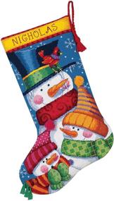 img 1 attached to 🧦 Needlecrafts Needlepoint Stocking - Freezin' Season