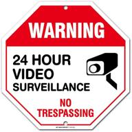 🔒 ultimate protection: weatherproof hour video surveillance sign for enhanced security logo