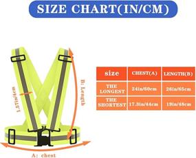 img 1 attached to 🚦 Рефлективный жилет AYKRM 9 цветов: оставайтесь в безопасности при беге, езде на велосипеде, безопасности на мотоцикле, выгуле собаки и многом другом!