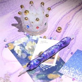 img 3 attached to 💜 Diamond Painting Pen - Diamond Art Pen Stylus for Mosaic Making & Nail Art, Gem Rhinestone Picker Tool - Purple