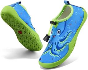 img 4 attached to 👣 KVbabby Lightweight Non-Slip Boys' Barefoot Swimming Shoes for Outdoor Activities