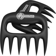 cave tools meat claws: expertly shred pulled pork, chicken, turkey, and beef - ultimate handling & carving tools – bbq grill accessories for smoker or slow cooker – gun metal logo