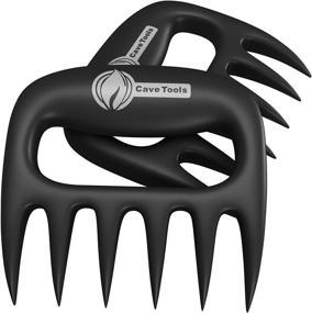 img 4 attached to Cave Tools Meat Claws: Expertly Shred Pulled Pork, Chicken, Turkey, and Beef - Ultimate Handling & Carving Tools – BBQ Grill Accessories for Smoker or Slow Cooker – Gun Metal