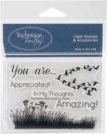 🌟 technique tuesday stamps - appreciated | clear, 3"w x 4"l | best deals & reviews logo