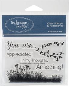 img 1 attached to 🌟 Technique Tuesday Stamps - Appreciated | Clear, 3"W x 4"L | Best Deals & Reviews