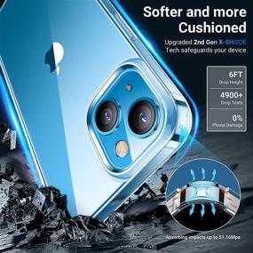 img 1 attached to 📱 TORRAS Crystal Clear iPhone 13 Case 6.1 inch, Non-Yellowing Slim Fit Ultra-Thin Soft Silicone Shockproof for iPhone 13 Phone Case 5G 2021, Crystal Clear