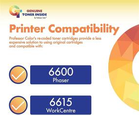 img 3 attached to 🟨 High Yield Yellow Toner Cartridge Replacement for Xerox Phaser 6600 and Xerox WorkCentre 6605 - Professor Color Re-Coded, 106R02227 (6,000 Pages)