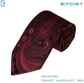 img 3 attached to 👔 Epoint Men's Fashion Multicolor Silk Patterns Extra Long Necktie