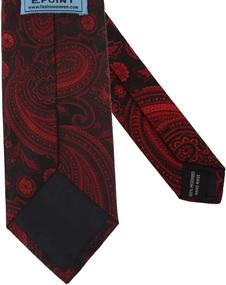 img 1 attached to 👔 Epoint Men's Fashion Multicolor Silk Patterns Extra Long Necktie