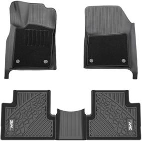 img 4 attached to 3W Floor Mats Compatible For Jeep Grand Cherokee 2016-2020 (NOT For Jeep Cherokee) With Front &Amp