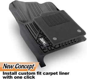 img 1 attached to 3W Floor Mats Compatible For Jeep Grand Cherokee 2016-2020 (NOT For Jeep Cherokee) With Front &Amp