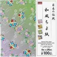 japanese fancy paper: 15cm×15cm (5.9inch×5.9inch), 4 pattern, 100 sheets logo