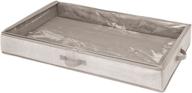 📦 efficient under bed storage solution: idesign aldo non-woven fabric under bed storage box organizer - linen логотип
