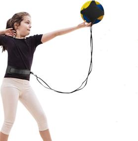 img 4 attached to 🏐 LuxSports Volleyball Training Equipment Aid - Superior Solo Trainer for Solo Practice, Ideal for Beginners Focusing on Serving Skills