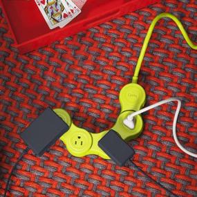 img 1 attached to 💡 Quirky PPVJP-GR01 Pivot Power POP Junior, Green: The Compact and Convenient Power Solution