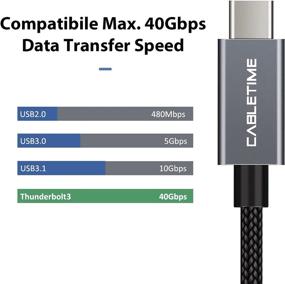 img 3 attached to 🔌 Enhanced Performance: CABLETIME Certified Thunderbolt Supports Compatible Devices