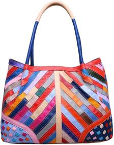 img 2 attached to Women's Clearance Multicolored Shoulder Handbag - Colorful 2B4008 - Handbags & Wallets in Totes